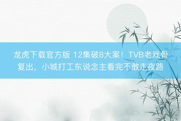 龙虎下载官方版 12集破8大案!TVB老戏骨复出,小城打工东说念主看完不敢走夜路